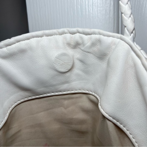 Anthropologie Alison White Woven Shoulder Bag Purse Tote - Picture 11 of 15